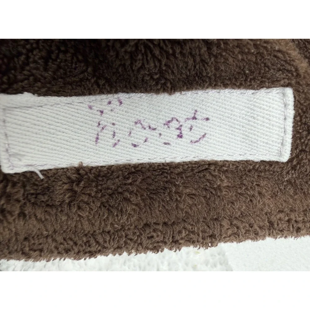 Pottery Barn Kids Owl Quilted stroller Blanket Purple and Brown Reversible Hoot